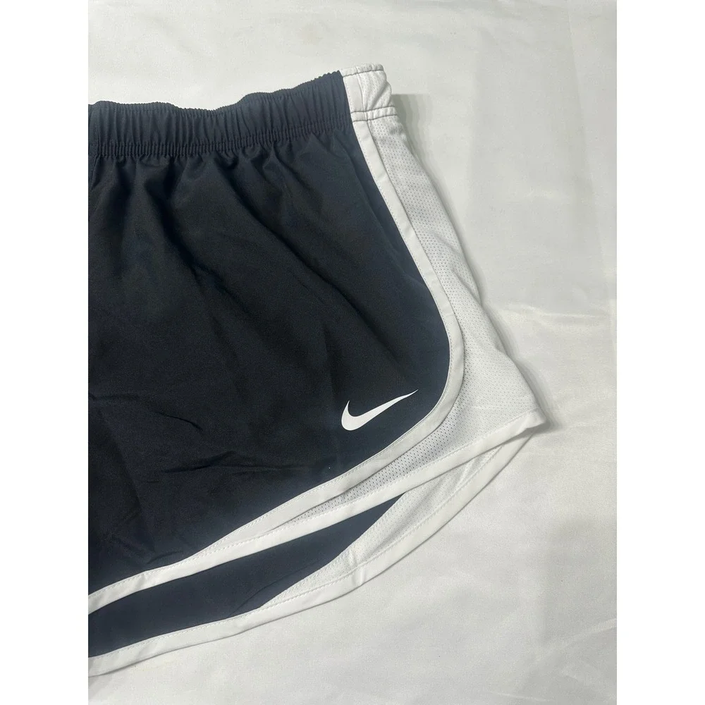 Nike Womens Dri-FIT 10K Running‎ Shorts Black White 849585-012 Size L NWT